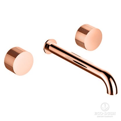 Stella Sirius Смеситель для раковины, встраиваемый, излив: 21см, цвет: Copper satinato PVD