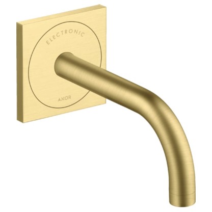 Axor Uno? Смеситель для раковины, встраиваемый, электронный, излив: 16.5см., цвет: шлифованная медь