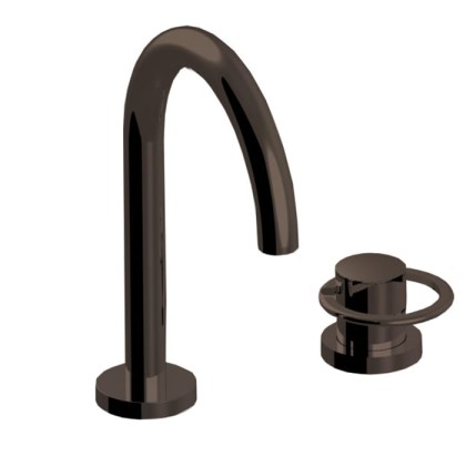 Bongio Linea Смеситель для раковины, на 2 отв., однорычажный, в комплекте с донным клапаном click-clack, цвет: Terra di Toscana