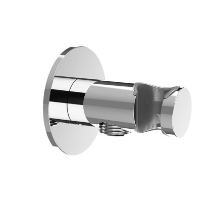 Almar Round Подключение для шланга, с держателем для лейки, круглое, цвет: хром