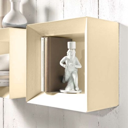 EBAN Butterfly Шкафчик открытый 33x33см, подвесной, Цвет: pergamon