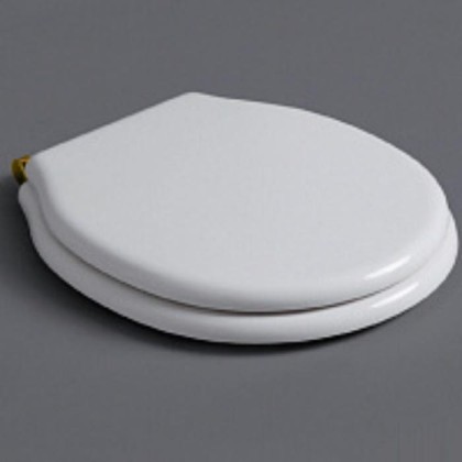 SIMAS Londra Сиденье для подвесного унитаза, цвет: белый/золото