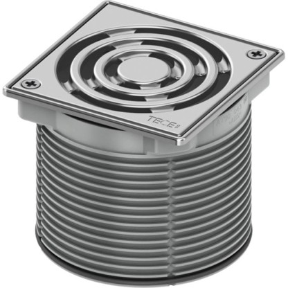 TECEdrainpoint S Базовая решетка 100х100 мм с фиксаторами, с монтажным элементом, сталь