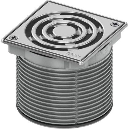 TECEdrainpoint S Базовая решетка 100х100 мм с фиксаторами, с монтажным элементом, сталь