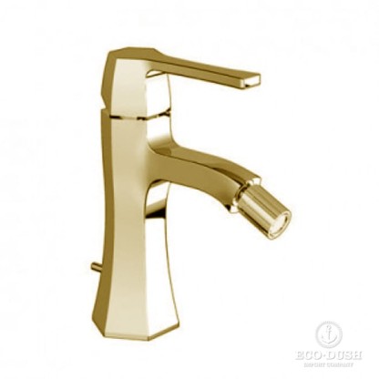 Cisal Cherie Смеситель для биде, на 1 отв., с донным клапаном, цвет: золото