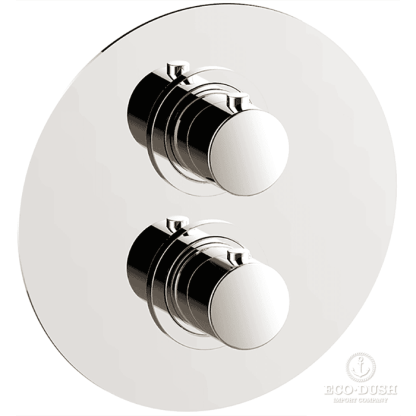 CISAL Slim Термостатический смеситель с переключателем на 2 положения, цвет: никель полированный