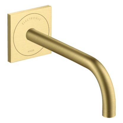 Axor Uno? Смеситель для раковины, встраиваемый, электронный, излив: 22.5см., цвет: шлифованная медь