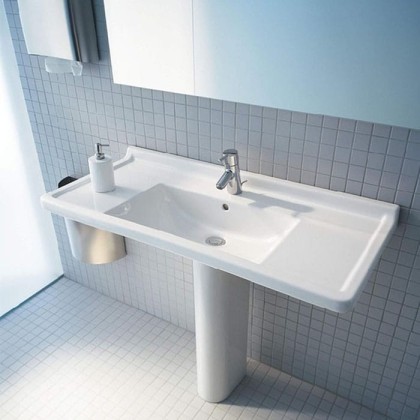 Duravit Starck 3 Раковина 85х48.5 см, 1 отв., с переливом, цвет: белый