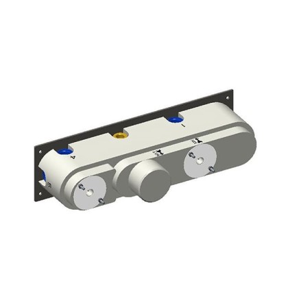 Carimali Встраиваемая часть для горизонтального термостатического смесителя c держателем, 5 выходов, цвет: хром