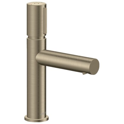 Axor Uno Смеситель для раковины 110, на 1 отв., излив 123мм, с незапираемым донным клапаном, цвет: шлифованный никель