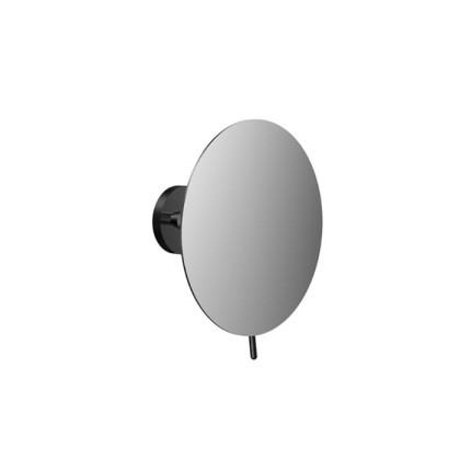 EMCO Pure Зеркало косметическое, ?200мм, одинарный, emco-glue, 3x кратное увеличение, подвесной, цвет: черный
