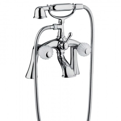 Bongio Rivoli Смеситель на борт ванны, цвет: хром/Cristallo 00