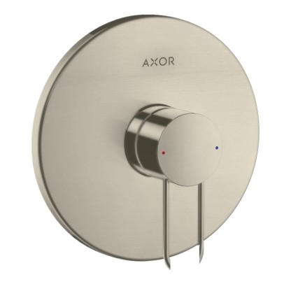 Axor Uno Встраиваемый смеситель для душа, однорычажный, внешняя часть, цвет: шлифованный никель