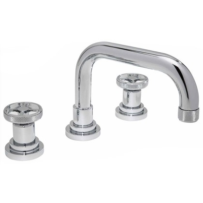 Nicolazzi Arena Смеситель для раковины на 3 отверстия, с донным клапаном, излив: 170 мм, цвет: хром