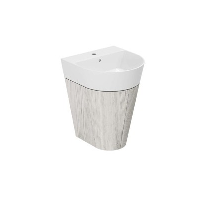 Azzurra Forma Тумба подвесная 50х47х65см, с 2 дверцами, с раковиной, цвет: Olmo bianco