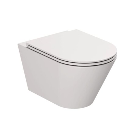 Azzurra Forma Унитаз подвесной 54х37х34см., безободковый, в комплекте с креплением, цвет: Cenere