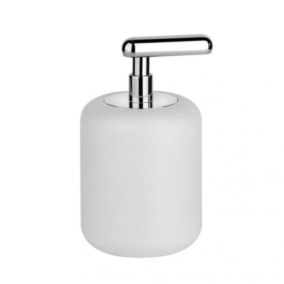Gessi Goccia Дозатор для жидкого мыла настольный, цвет: хром/белый