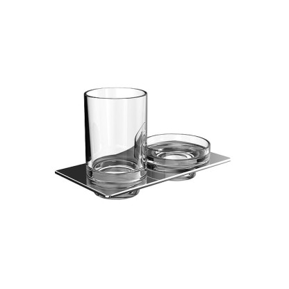 Emco Art Стакан и мыльница, подвесные, цвет: хром