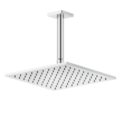 Gessi Rilievo Потолочная душевая головка на 1/2" 250x250 мм, длина изгот. под заказ (105 - 1855 мм), цвет: хром