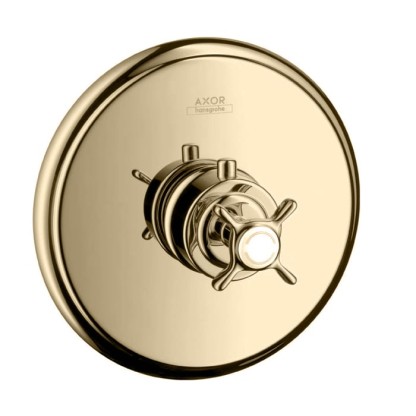 Axor Montreux Термостат Highflow, встраиваемый, СМ, внешняя часть, цвет: полированное золото