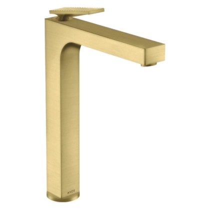 Axor Citterio Смеситель для раковины 280, на 1 отв., излив h28см., высокий, с текстурой, цвет: шлифованная медь