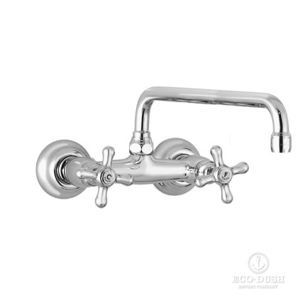 Stella Roma Смеситель для мойки настенный 3245/300, длина излива 300мм цвет: хром