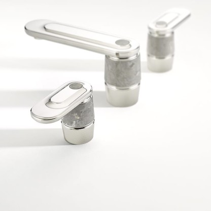 THG CORVAIR A MANETTES FIOR DI BOSCO Смеситель для раковины на 3 отверстия, с донным клапаном, цвет: хром