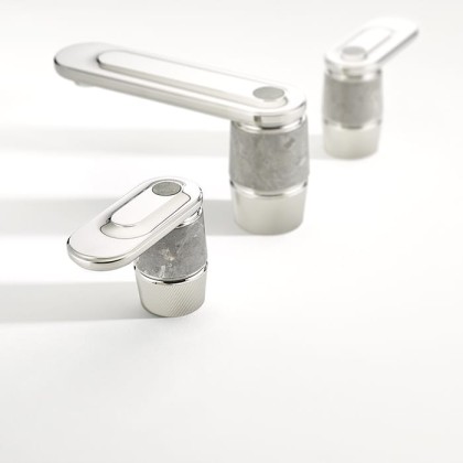 THG CORVAIR A MANETTES FIOR DI BOSCO Смеситель для раковины на 3 отверстия, с донным клапаном, цвет: хром