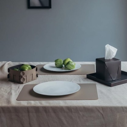 ADJ Прямоугольный плейсмат, 45x30 см., цвет: капучино/шоколад