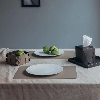 ADJ Прямоугольный плейсмат, 45x30 см., цвет: капучино/шоколад