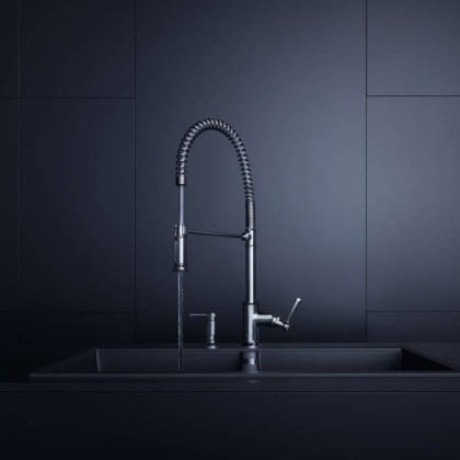 Axor Montreux Смеситель для кухни, однорычажный, на 1 отв., с выдвижной лейкой, цвет: хром