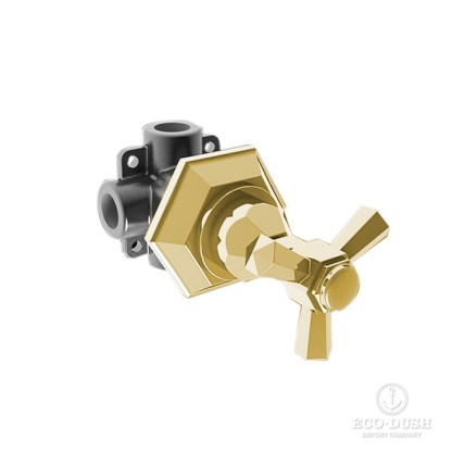 Stella Eccelsa Встраиваемый переключатель для душа 0/153 на 2 выхода, цвет: золото