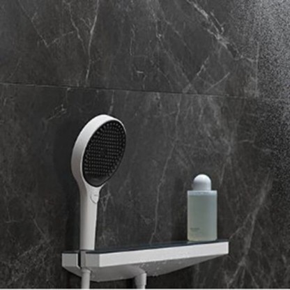 Hansgrohe Rainfinity Шланговое соединение с держателем для душа Porter 500 и полкой L, цвет: белый