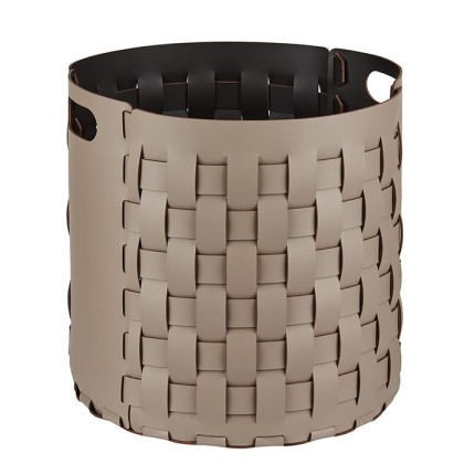 ADJ Круглая корзина Bottega, D40xH40 см., цвет: капучино/шоколад