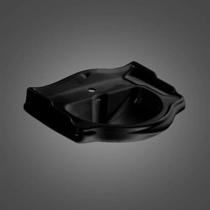 Kerasan Retro 73 Раковина 73х54 см, 1 отв., цвет: черный глянцевый
