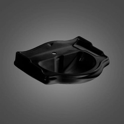 Kerasan Retro 73 Раковина 73х54 см, 1 отв., цвет: черный глянцевый