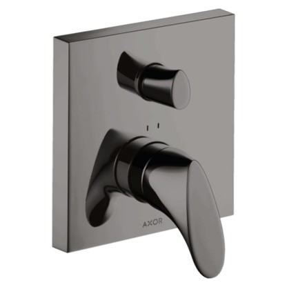 Axor Starck Organic Смеситель для ванны, встраиваемый, с переключателем на 2 потока, цвет: полированный черный хром