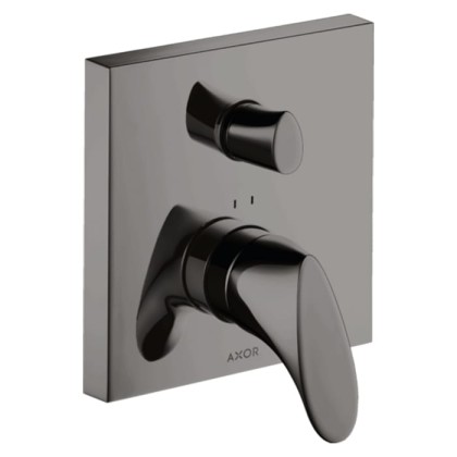 Axor Starck Organic Смеситель для ванны, встраиваемый, с переключателем на 2 потока, цвет: полированный черный хром
