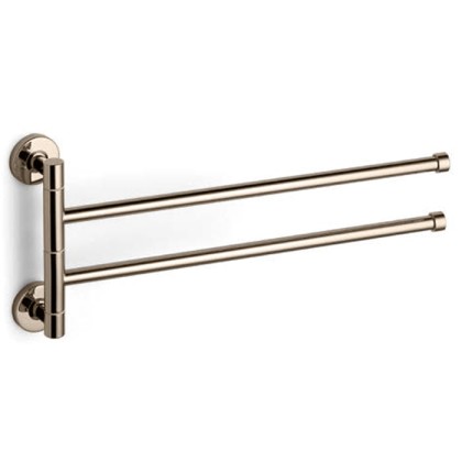 Bertocci Cinquecento Полотенцедержатель двойной, поворотный 37 см, подвесной, цвет: nichel mat