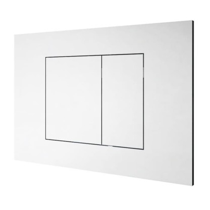 Almar Клавиша двойного смыва для бачков Geberit/TECE, цвет: белый матовый