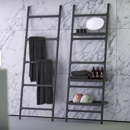 Knief Rails Лестница-вешалка с полками 60х36х180см, цвет: черный матовый