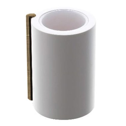 Bertocci Easy Стакан настольный, цвет: белый матовый/Brass Bronze