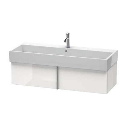 Duravit VA Тумба подвесная, 118.4x43.1х29.8см., с раковиной и 1 выдв. ящиком, цвет: белый глянцевый