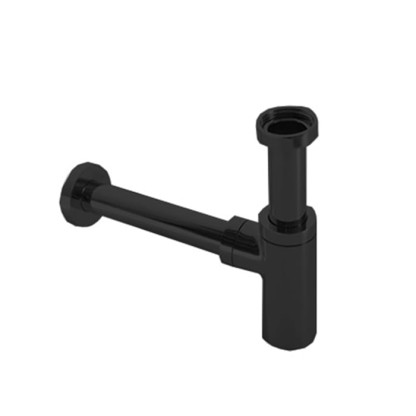 Globo Сифон круглый 1"1/4, цвет: черный матовый