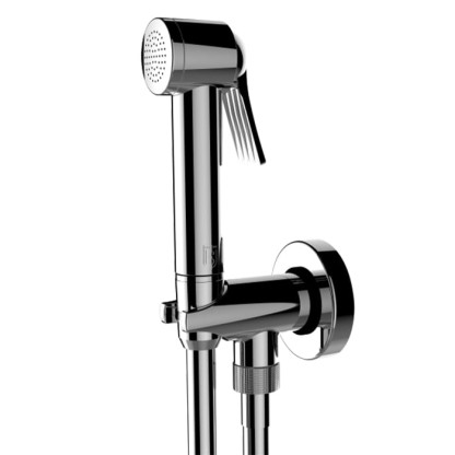 Bossini Apice Гигиенический душ в комплекте с держателем с подводом воды и шлангом 125cм., цвет: хром