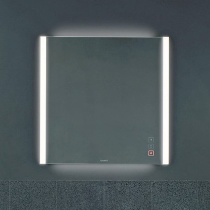 Duravit XViu Зеркало с подсветкой 82x80см, цвет: матовый черный