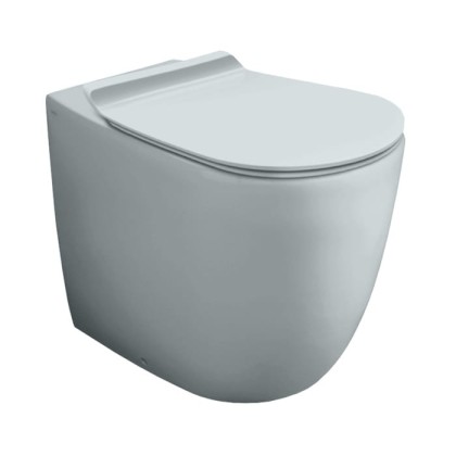 Simas Vignoni Унитаз приставной 56х36.5см., Rimless, с универсальным сливом, цвет: Tela matt