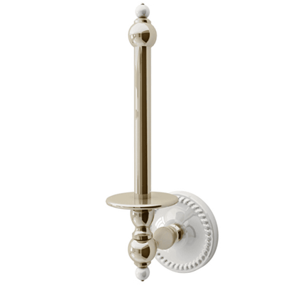 Devon&Devon Dorothy Держатель запасного рулона бумаги подвесной, цвет: светлое золото/белый