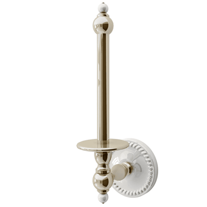 Devon&Devon Dorothy Держатель запасного рулона бумаги подвесной, цвет: светлое золото/белый