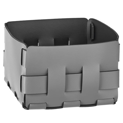 ADJ Корзинка Mini Bottega, 19x19xH13 см., цвет: серый/черный